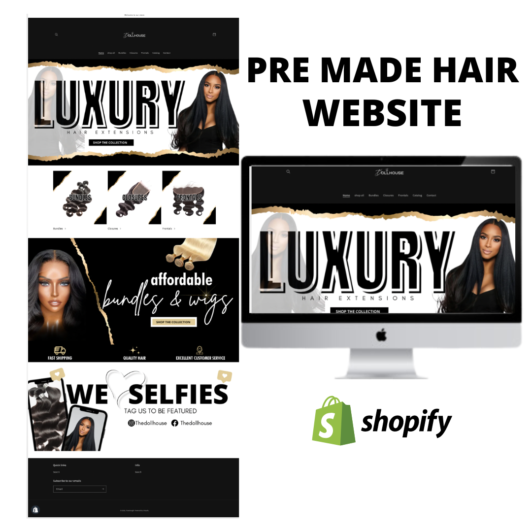 Premade Hair Website