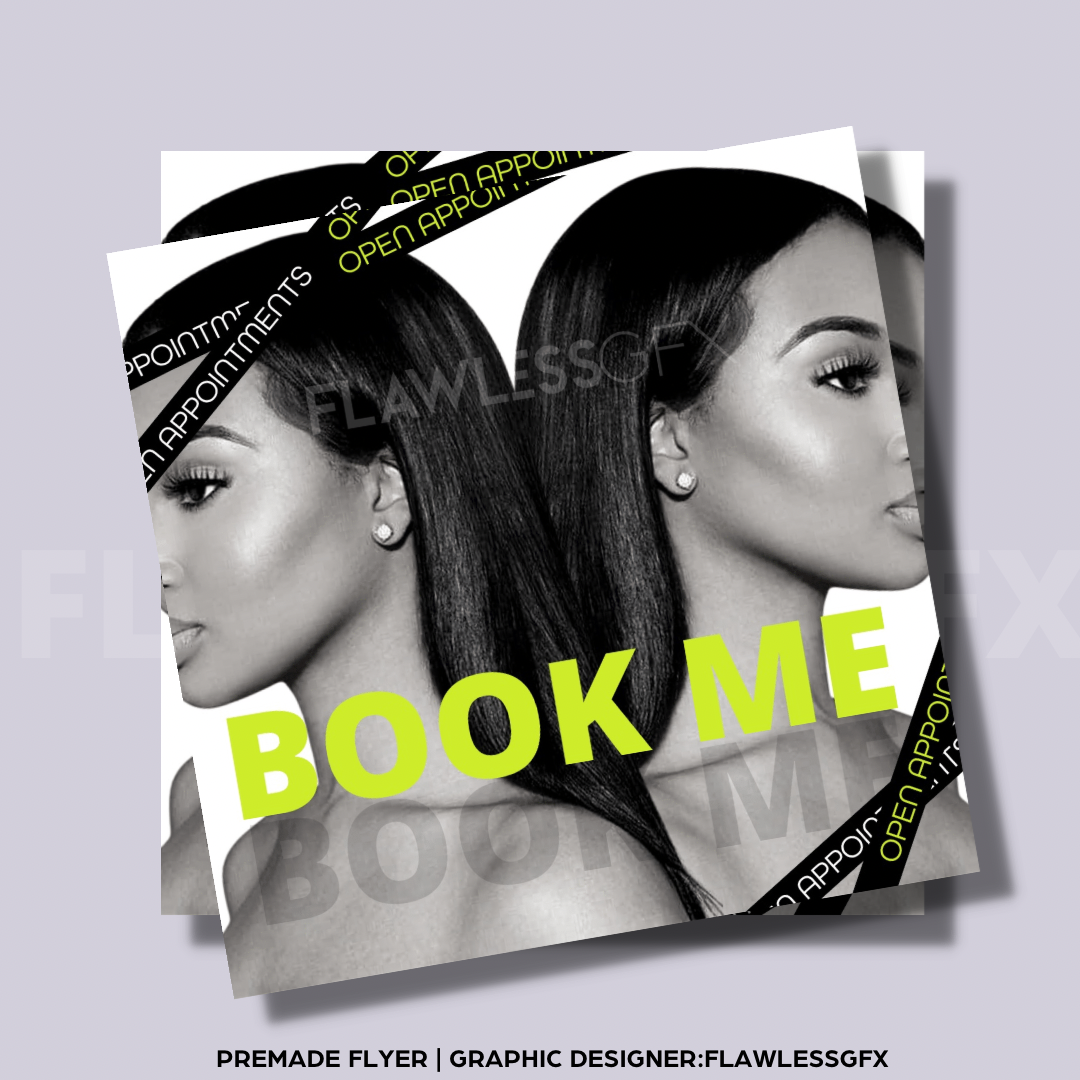 Pre made “BOOK ME” Flyer #4